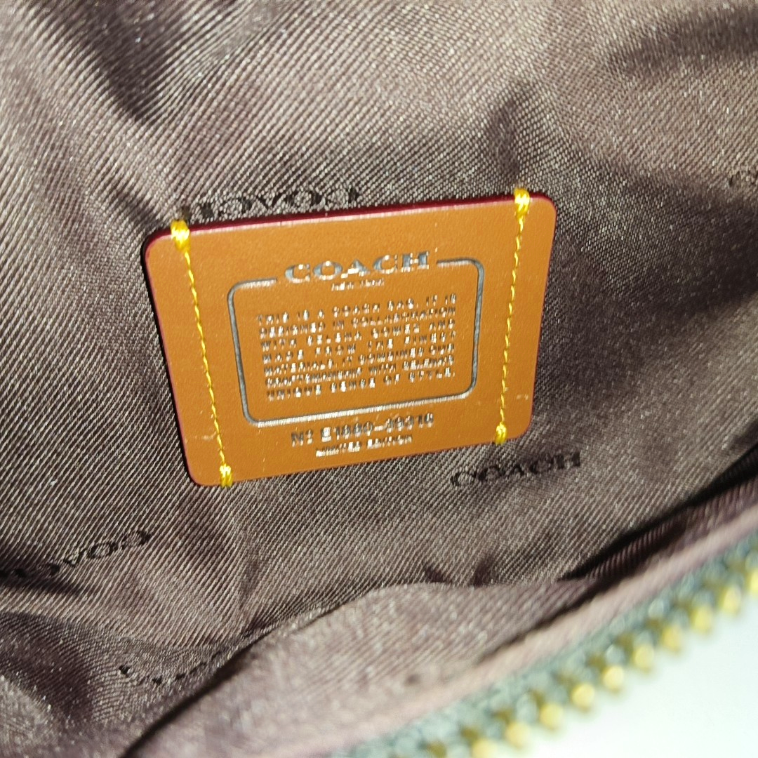 COACH Black皮革刺绣腰包腰包/胸包 Gold Black Hardware-(SKU)-950421260