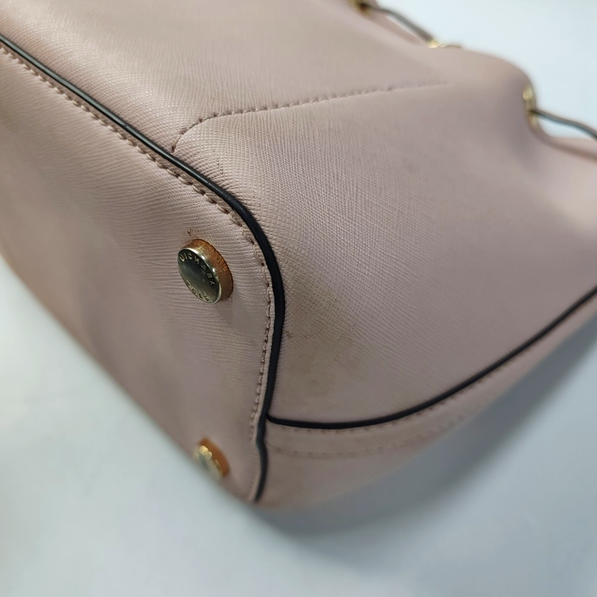 MICHAEL KORS Bucket bag Khaki cowhide embossed single shoulder bag handbag crossbody bag Golden hardware-(SKU)-944251634