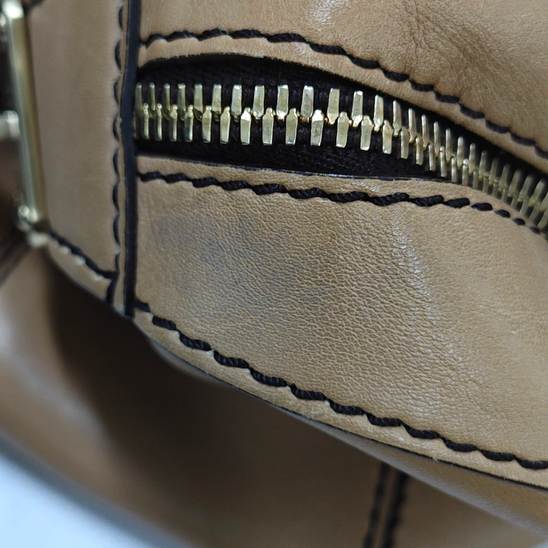 TOD'S D-Styling Large size Brown Cowhide Single Shoulder Bag Tote Golden hardware Removable shoulder strap-(SKU)-938135520