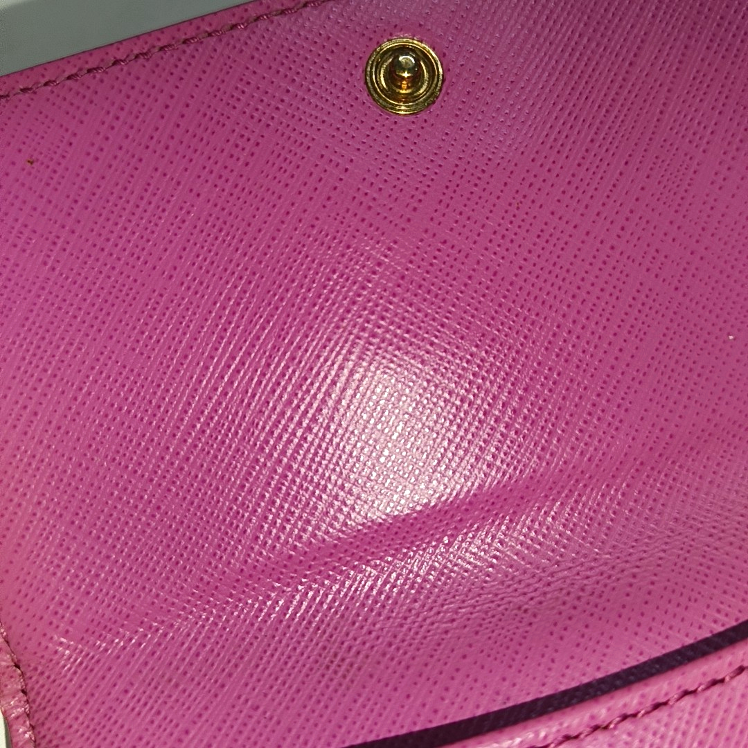 FERRAGAMO Vara Pink Leather Embossed Wallet Golden hardware-(SKU)-930486413