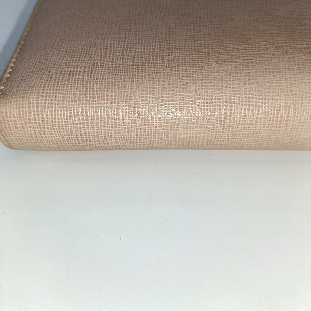 FENDI Pink Cowhide Wallet Golden hardware-(SKU)-931312334