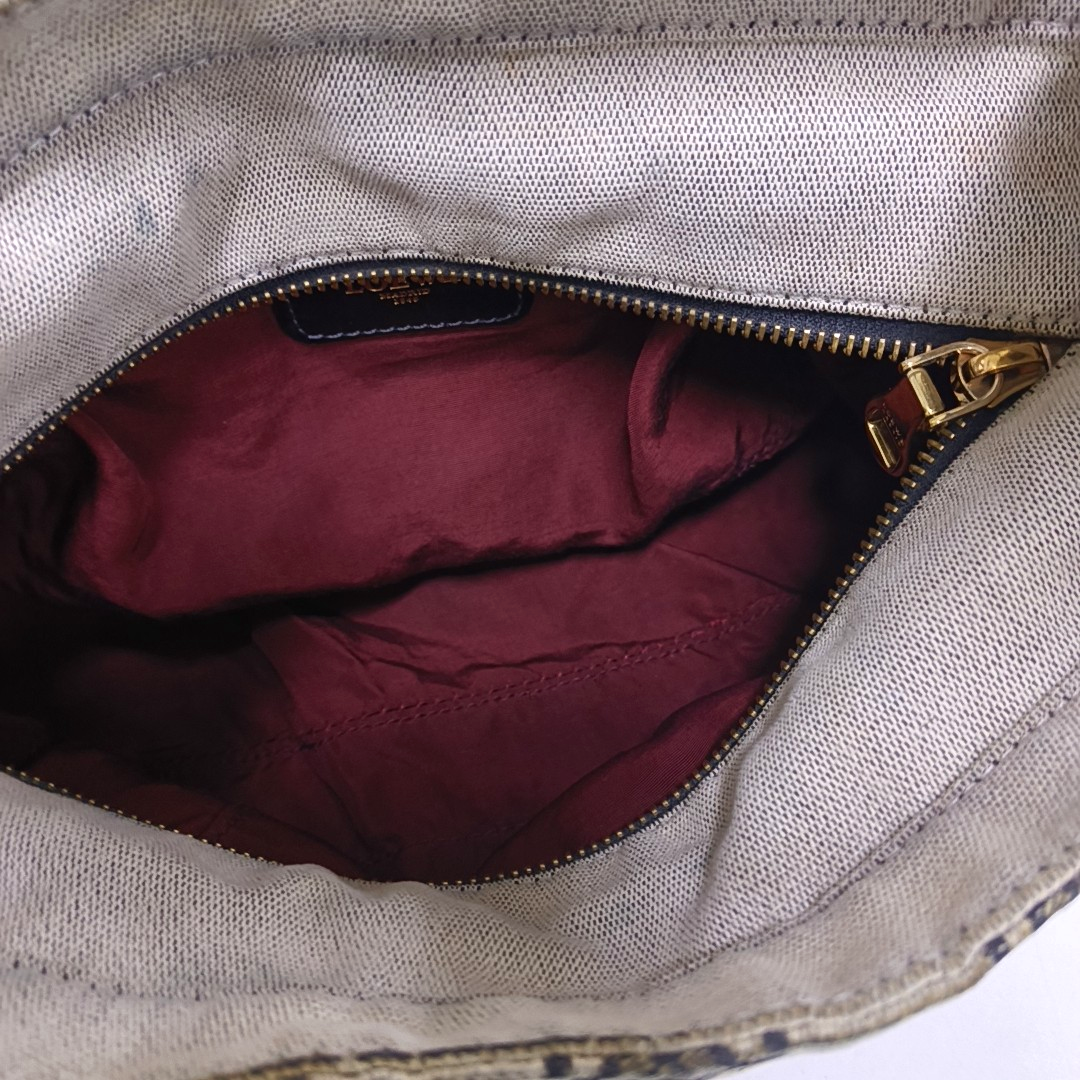 LOEWE Tote bag Grey Canvas Monogram Single Shoulder Bag Golden hardware-(SKU)-954726102