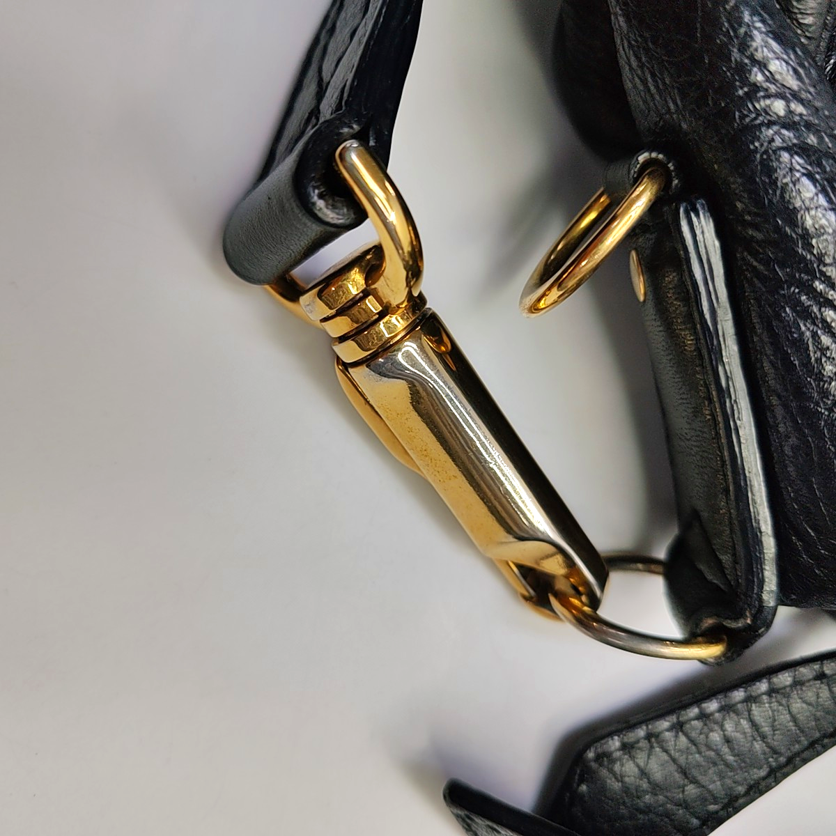 BURBERRY Black Leather Single Shoulder Bag Golden hardware-(SKU)-945938480