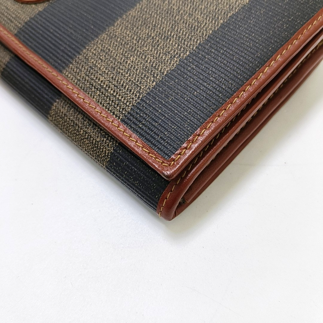 FENDI 拼色涂层帆布双F钱包 Golden hardware-(SKU)-945549641