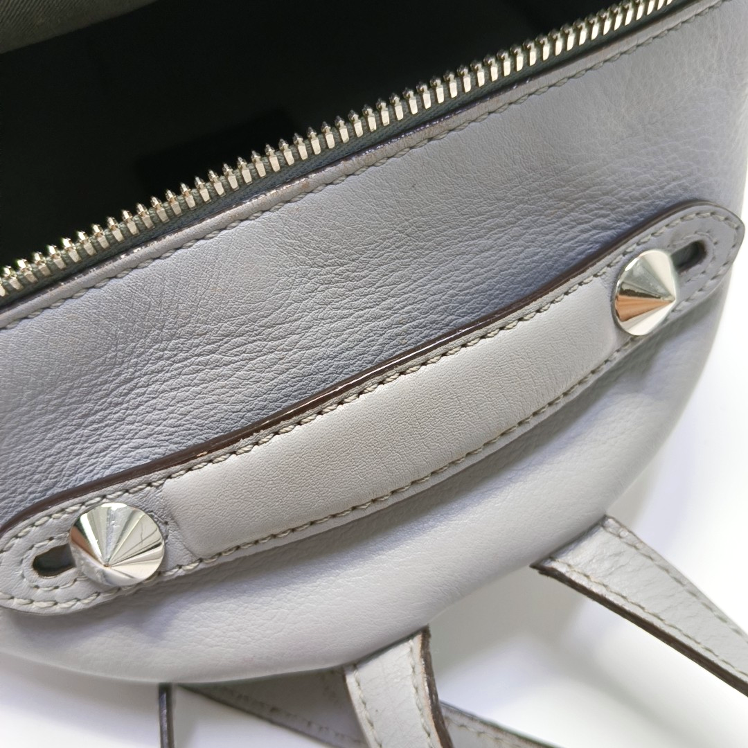 FENDI Blue Cowhide Backpack Silver Hardware-(SKU)-956994945