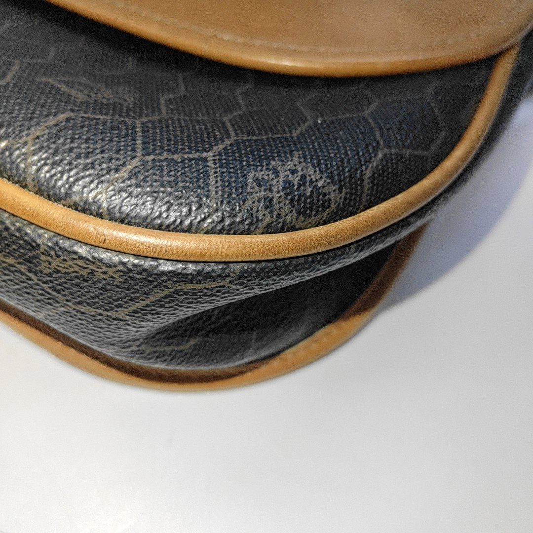 DIOR Black Coated Canvas Single Shoulder Bag Crossbody Golden hardware Sub-bag-(SKU)-14276666