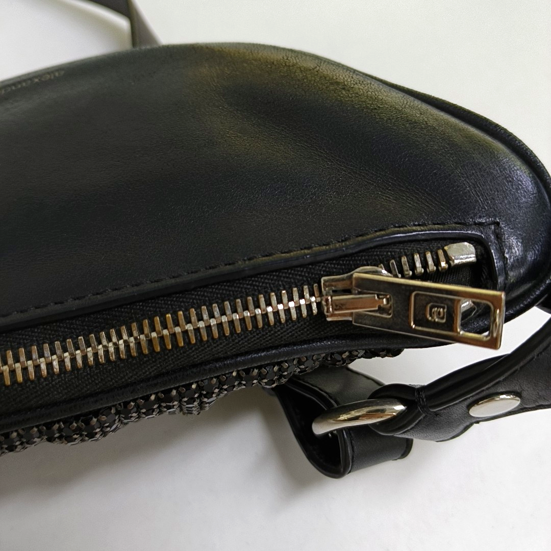 Alexander Wang Attica Black羊皮腰包腰包/胸包 Silver Hardware-(SKU)-950746900