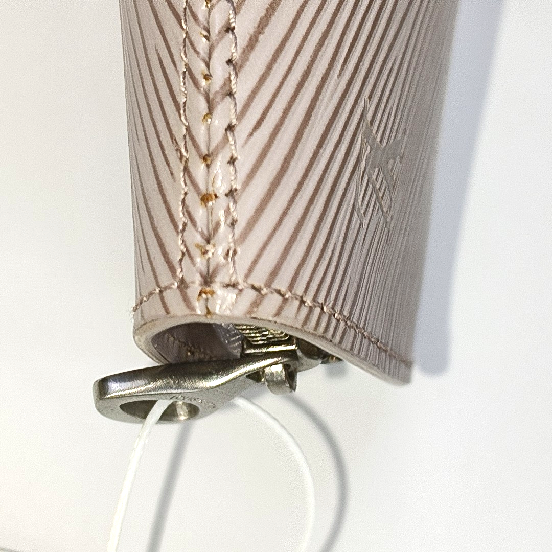 LOUIS VUITTON DEMI LUNE 浅紫色EPI牛皮水波纹Key包 Silver Hardware Vintage model-(SKU)-939006721