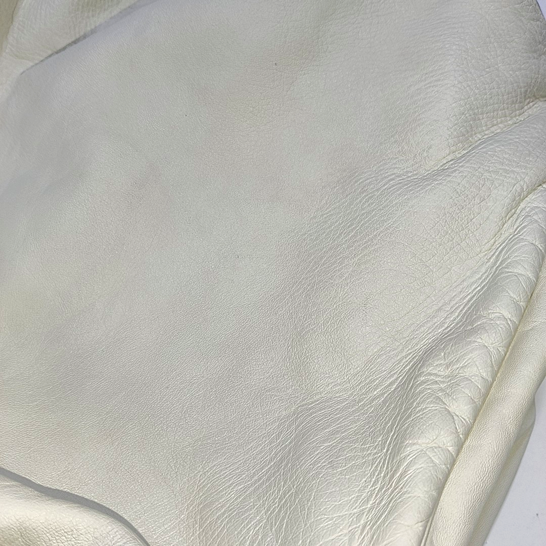 YSL ROADY White Leather Handbag Silver Hardware Sub-bag-(SKU)-942584962