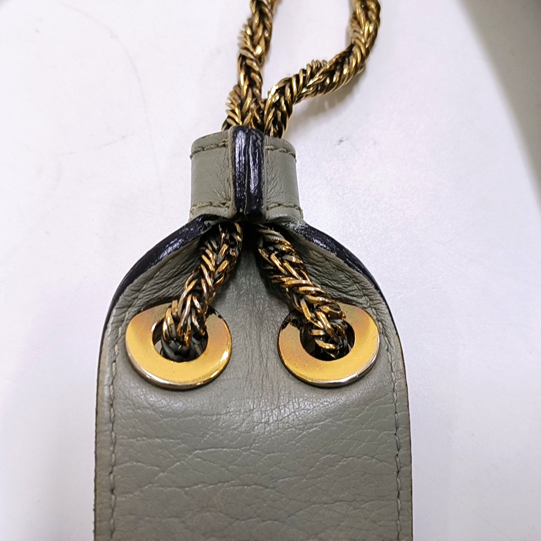 Chloé Sally Medium size Grey Leather Single Shoulder Bag Golden hardware-(SKU)-958155773