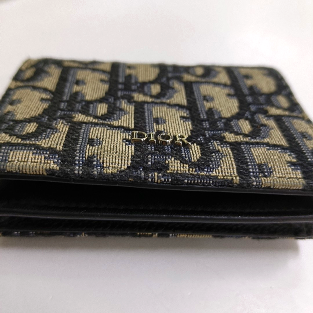 DIOR Black Canvas Vintage Wallet Silver Hardware-(SKU)-956306992