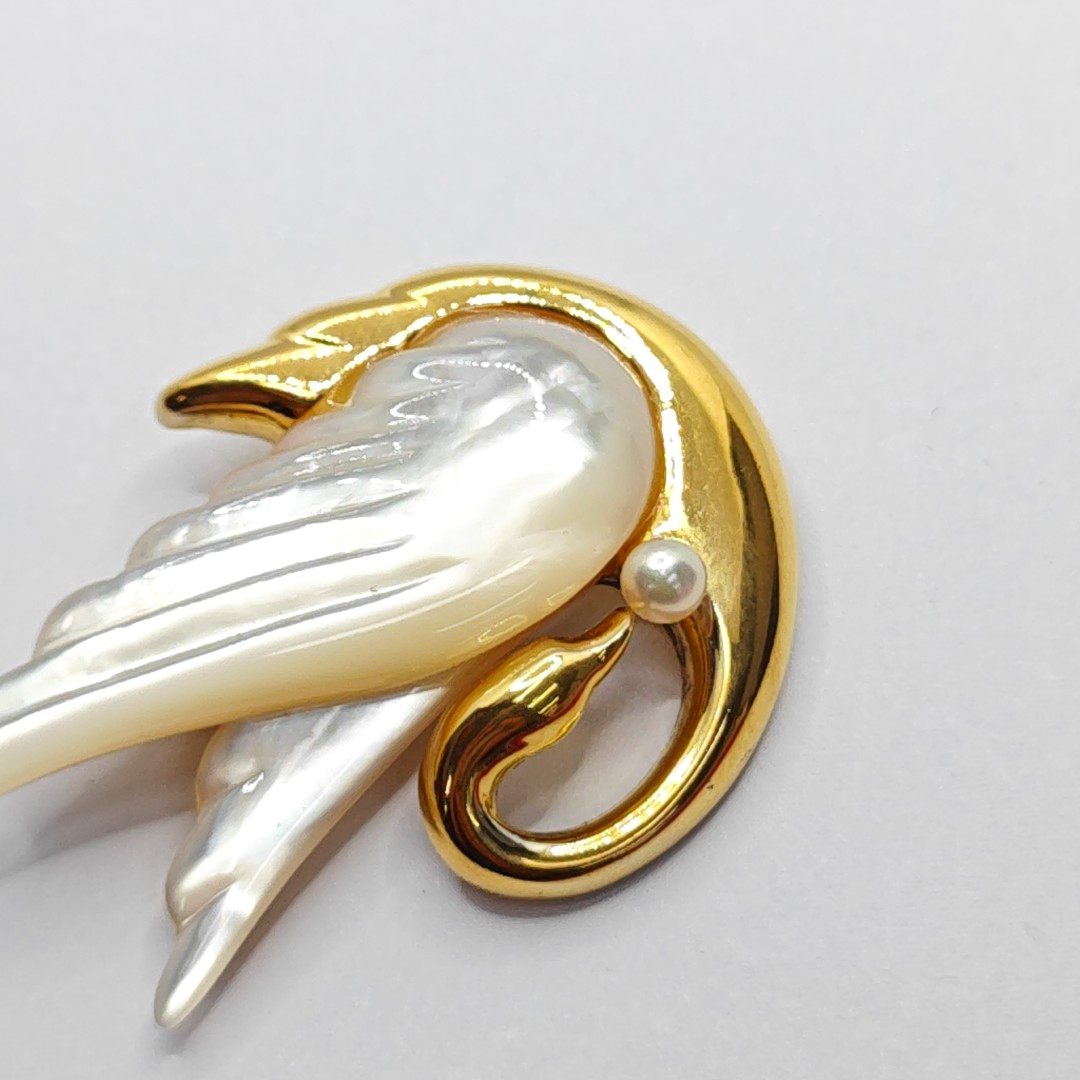 TASAKI 金色925银,珍珠胸针-(SKU)-940203358