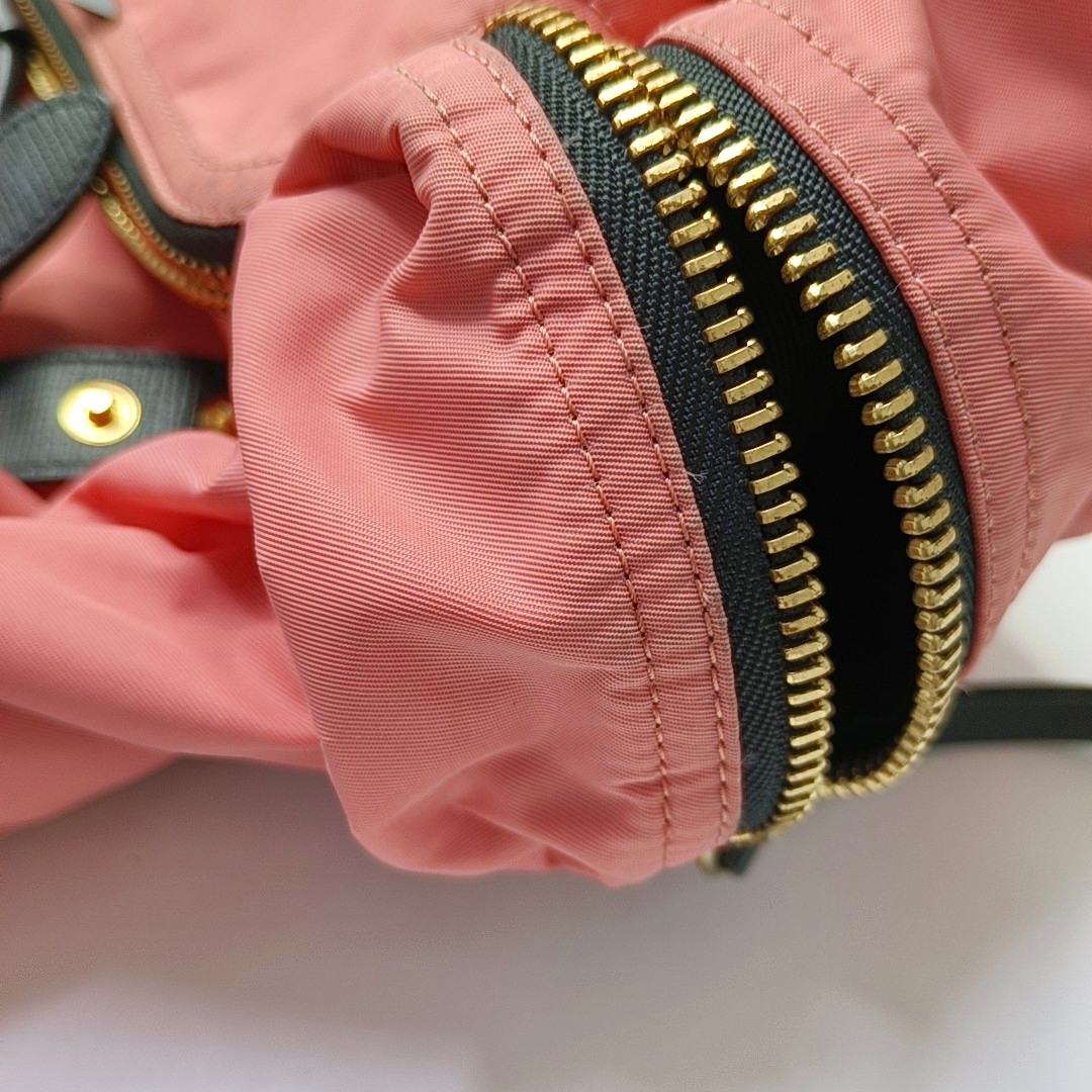 BURBERRY The Rucksack Medium size Pink Nylon Backpack Golden hardware-(SKU)-955860054