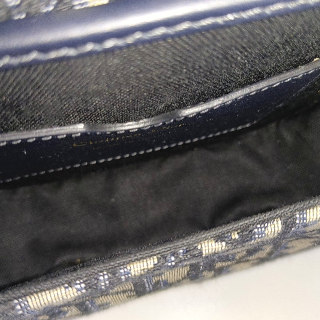 DIOR Bobby Small Blue Canvas Monogram Single Shoulder Bag Tote Bag Crossbody Bag with Gold Hardware Removable Strap-(SKU)-969891696