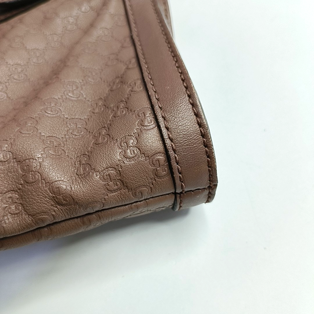 GUCCI Microguccissima Beige Cowhide Monogram Jacquard Shoulder Bag Crossbody Bag Golden hardware-(SKU)-945794351