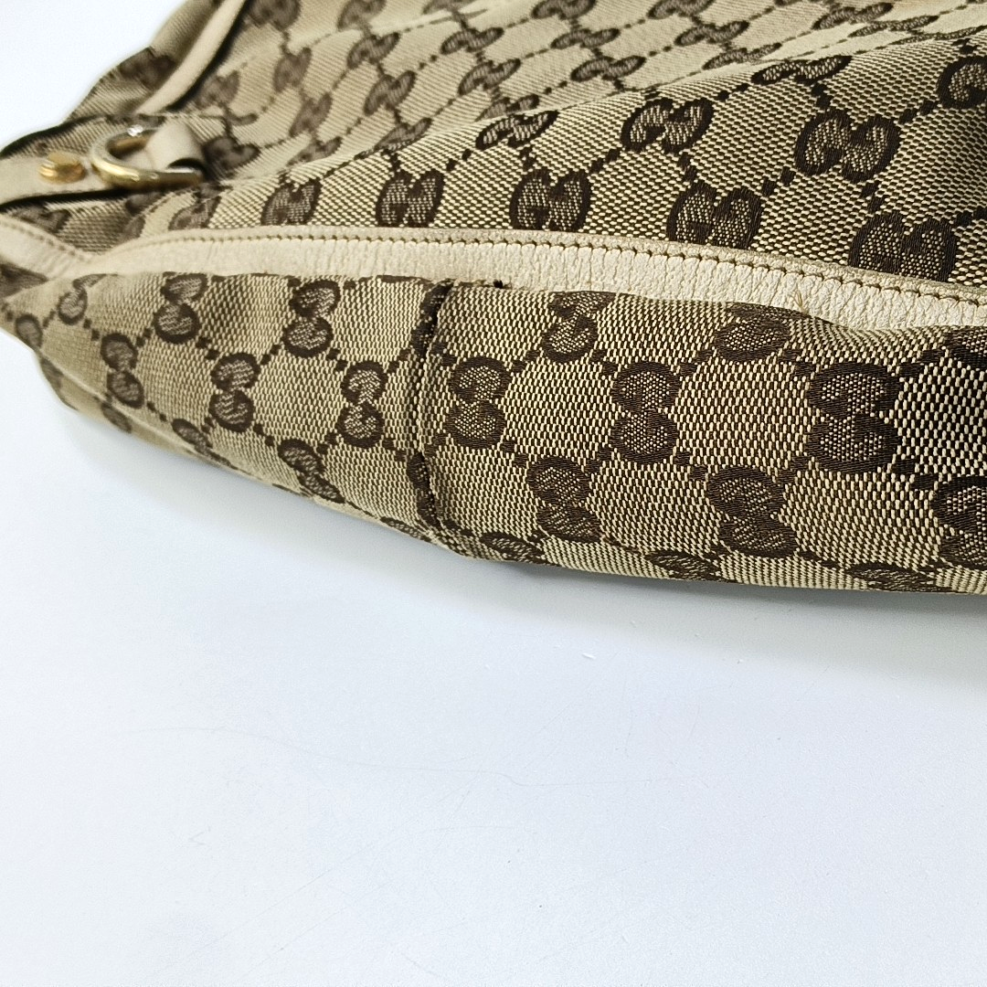 GUCCI Abbey Brown Canvas Monogram Handbag Single Shoulder Bag-(SKU)-959105616