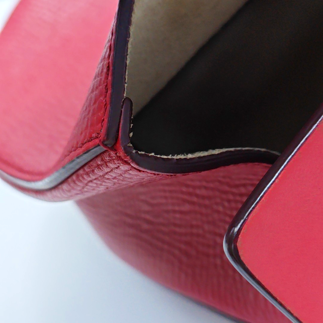 Chloé Drew Medium size Red Leather Piggy Bag Crossbody Single Shoulder Bag Golden hardware-(SKU)-957567853