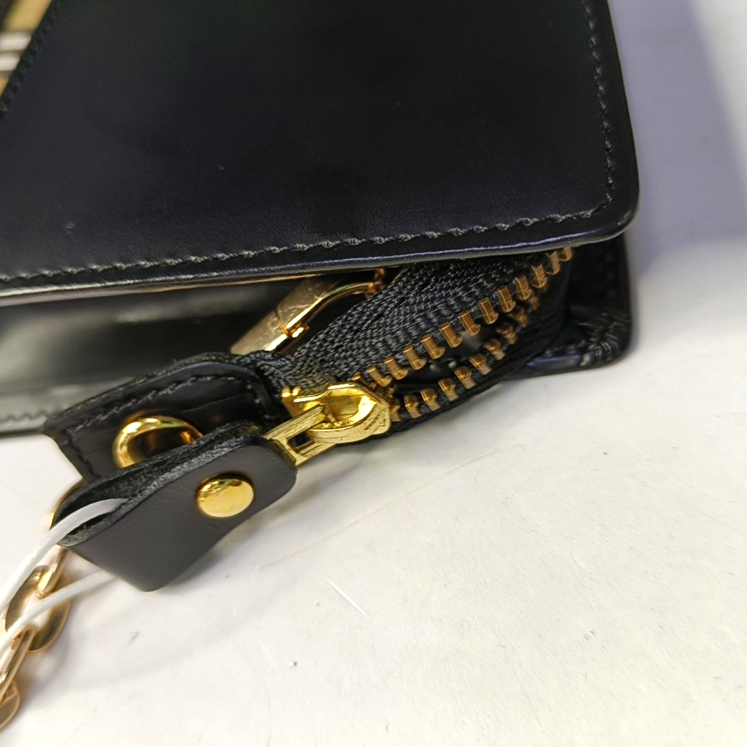 BURBERRY Black Cowhide Clutch Golden hardware-(SKU)-948083814