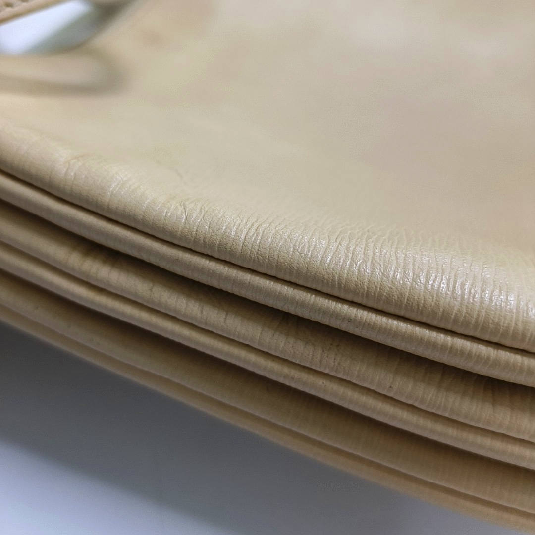 CELINE TRIO Small size Yellow cowhide single shoulder bag Golden hardware Sub-bag-(SKU)-958688928