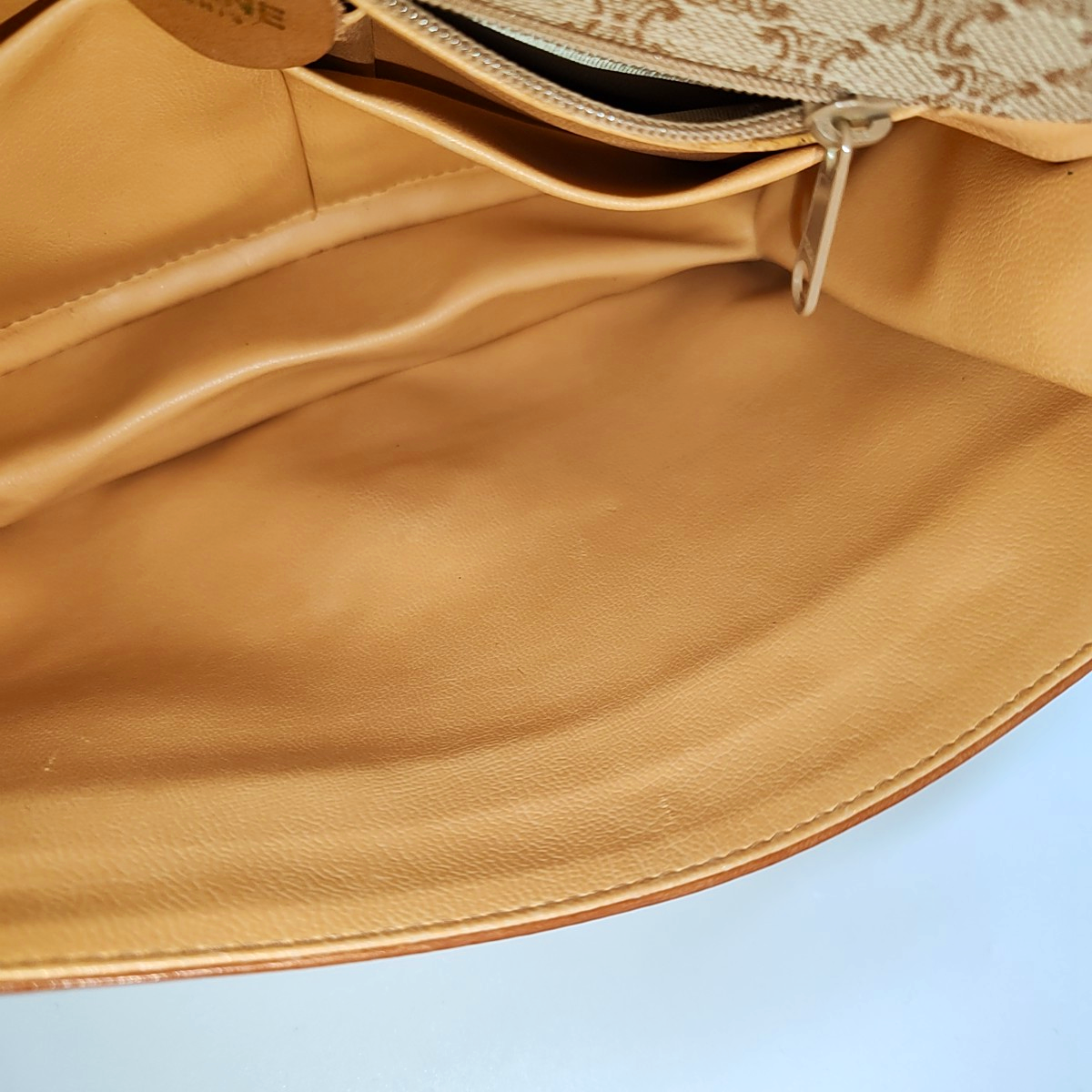 CELINE Brown Coated Canvas Single Shoulder Bag Crossbody Bag Golden hardware Removable shoulder strap-(SKU)-957821065