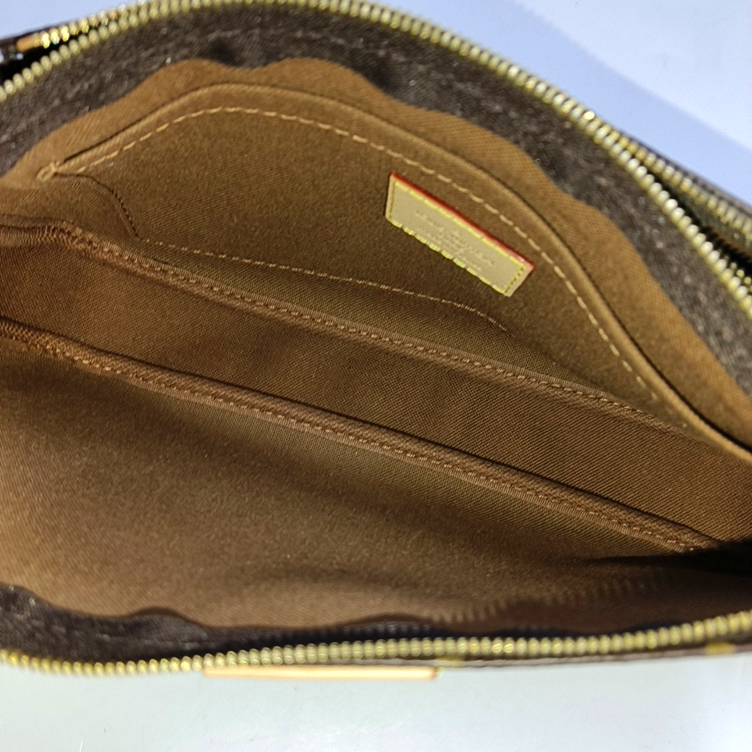 LOUIS VUITTON MULTI Brown Coated Canvas Monogram Empreinte 5-in-1 Crossbody Bag Handbag Shoulder Bag Detachable Strap-(SKU)-955568541