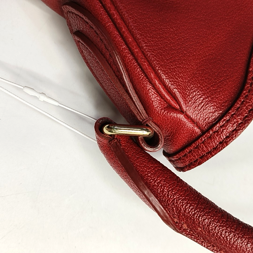 BURBERRY Bartow Medium size Red Cowhide Handbag Shoulder Bag Golden hardware-(SKU)-956884358