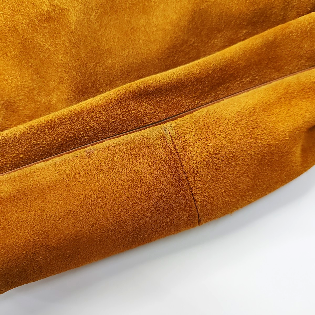 Chloé Mustard Yellow Velvet Leather Stud Quilted Single Shoulder Bag Tote Bag Golden hardware shoulder straps-(SKU)-954357662