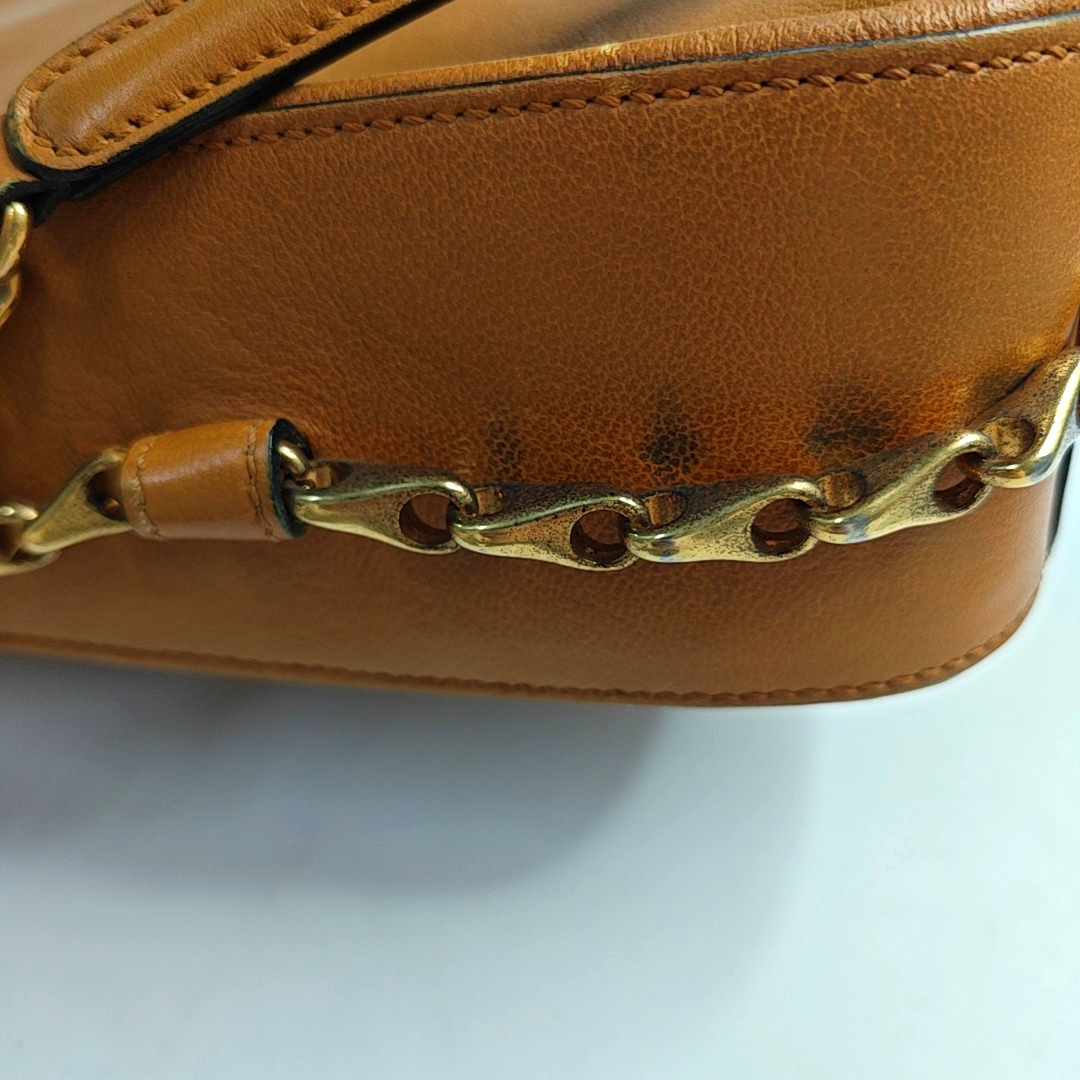 CELINE Brown Cowhide Single Shoulder Bag Golden hardware-(SKU)-944792224
