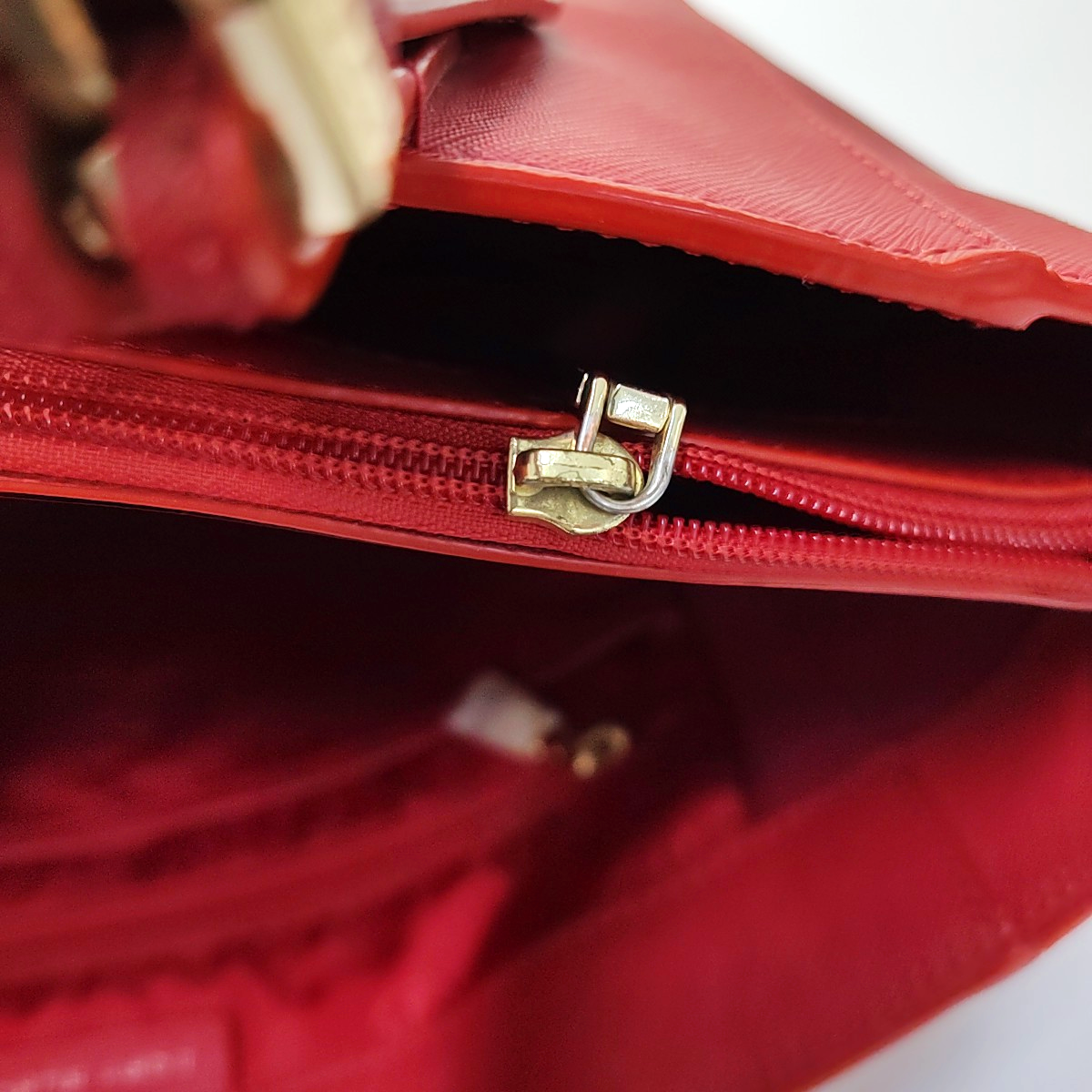 TORY BURCH York Red Leather Embossed Single Shoulder Bag Tote Bag Silver Hardware shoulder straps-(SKU)-944533691