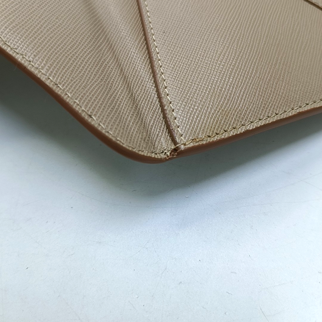 PRADA Khaki Cowhide Wallet Golden hardware-(SKU)-954136803