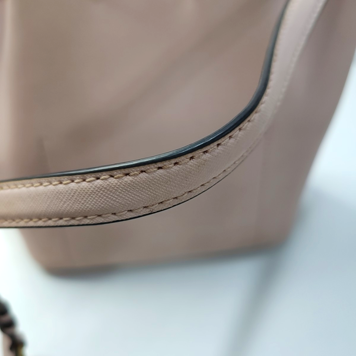 MICHAEL KORS Bucket bag Khaki cowhide embossed single shoulder bag handbag crossbody bag Golden hardware-(SKU)-944251634