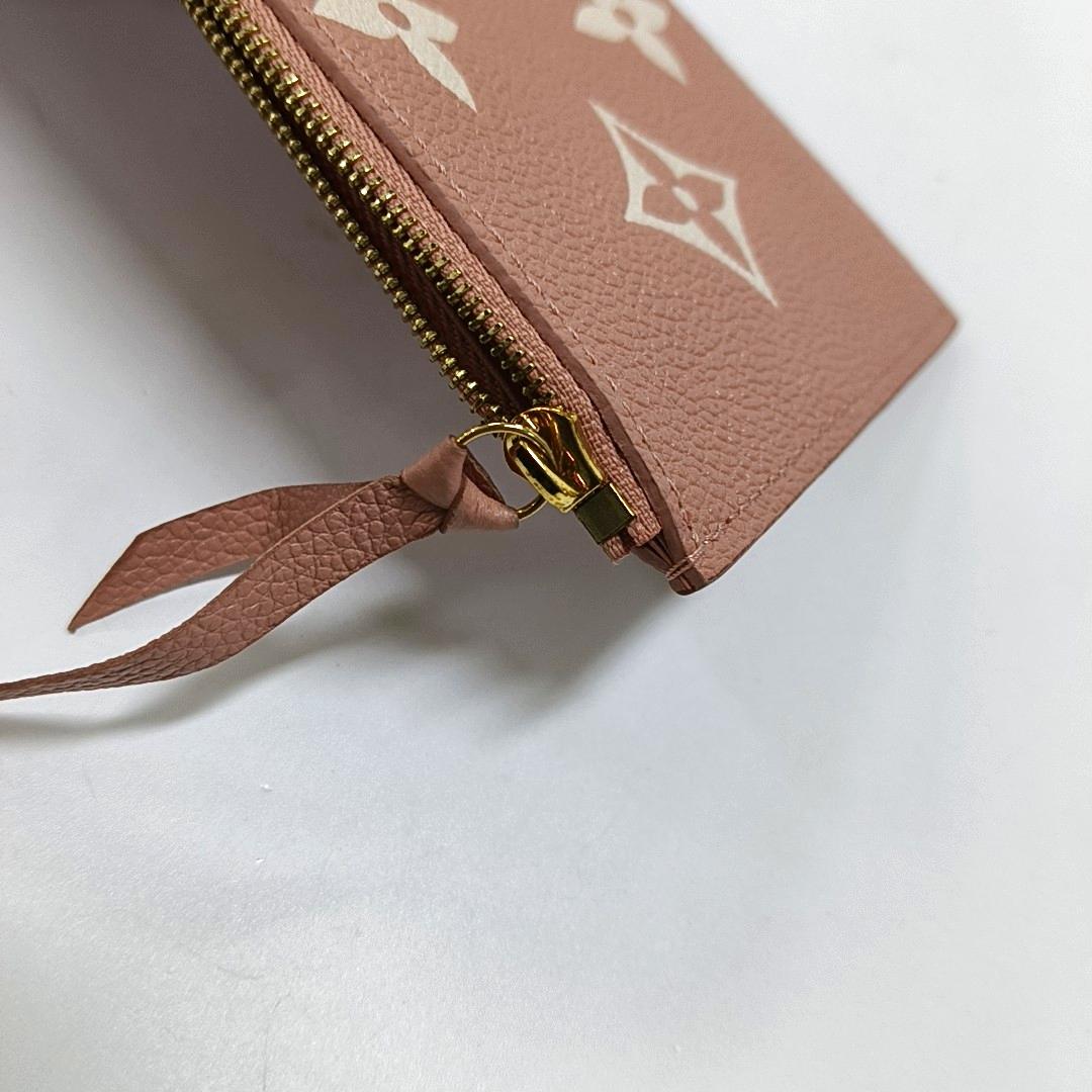 LOUIS VUITTON FÉLICIE Pink Leather Monogram Embossed Three-In-One Shoulder Bag, Crossbody Bag, Handbag, Gold Hardware, Detachable Shoulder Strap, Accessories Included-(SKU)-960658882