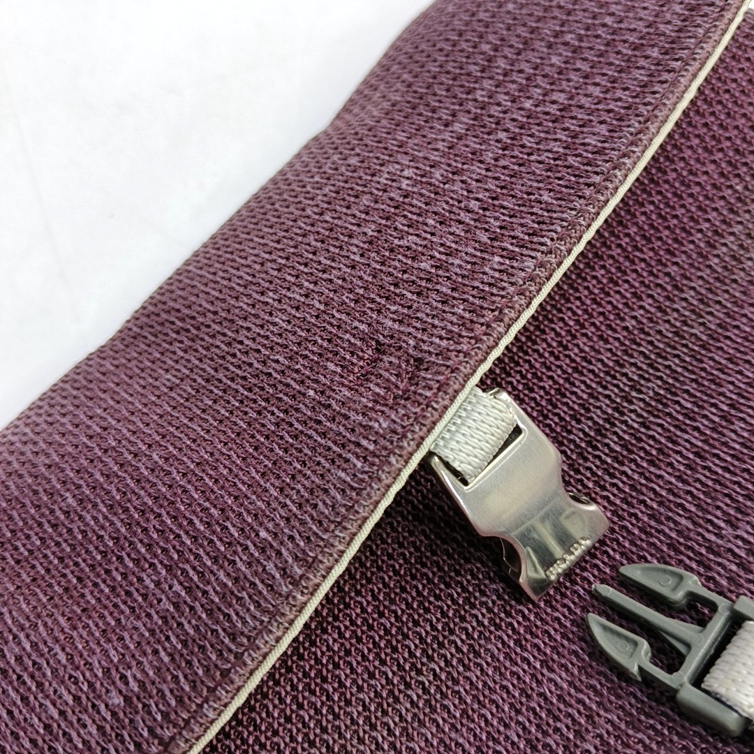 PRADA Purple Fabric Single Shoulder Bag Silver Hardware Removable shoulder strap-(SKU)-950006519