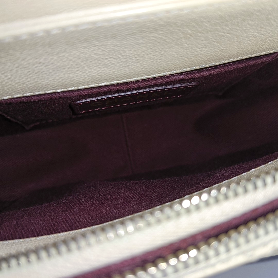 CHANEL COCO CURVE Small Beige Calfskin Quilted Shoulder Bag Tote Bag with Detachable Strap-(SKU)-963064920