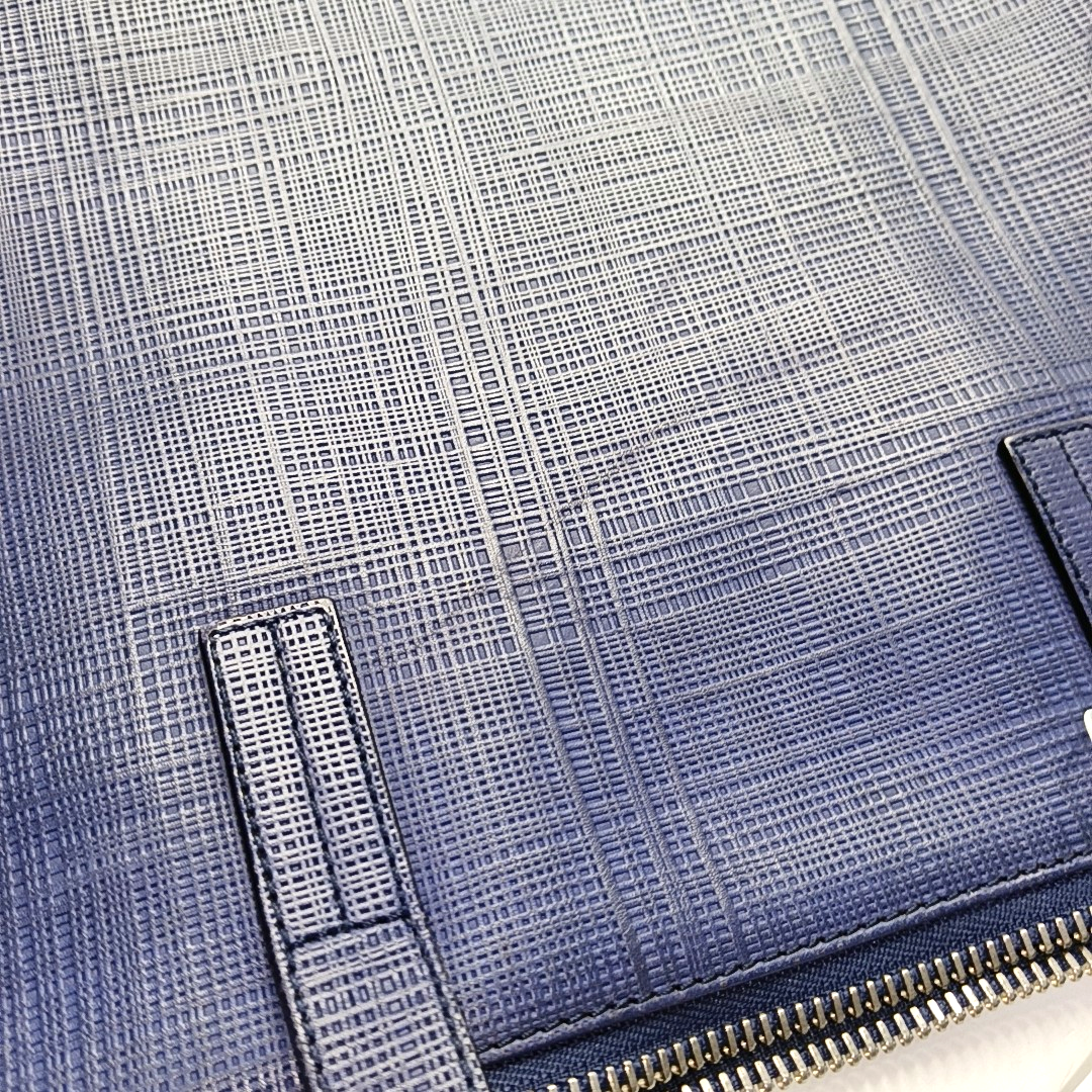 LOEWE Toledo Dark Blue Leather Handbag Silver Hardware-(SKU)-954767184