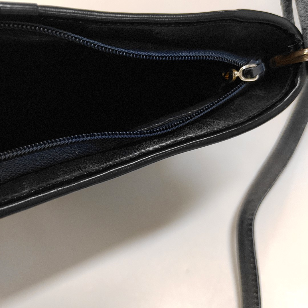 DIOR Dark Blue Canvas Monogram Crossbody Bag Single Shoulder Bag Golden hardware Vintage model-(SKU)-11199594