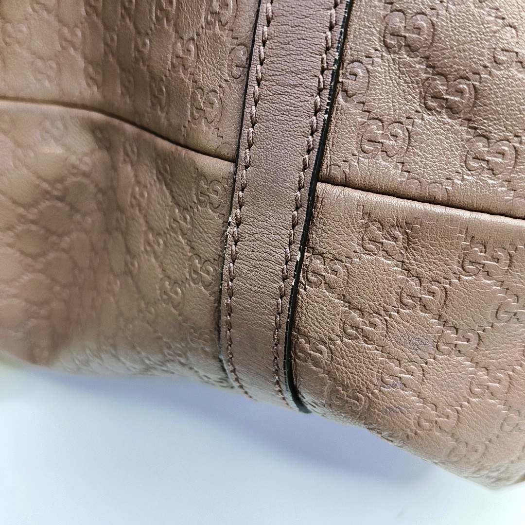 GUCCI Microguccissima Beige Cowhide Monogram Jacquard Shoulder Bag Crossbody Bag Golden hardware-(SKU)-945794351