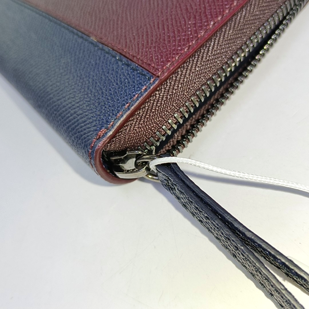 BURBERRY Magenta Cowhide Wallet Ruthenium color hardware-(SKU)-958444693