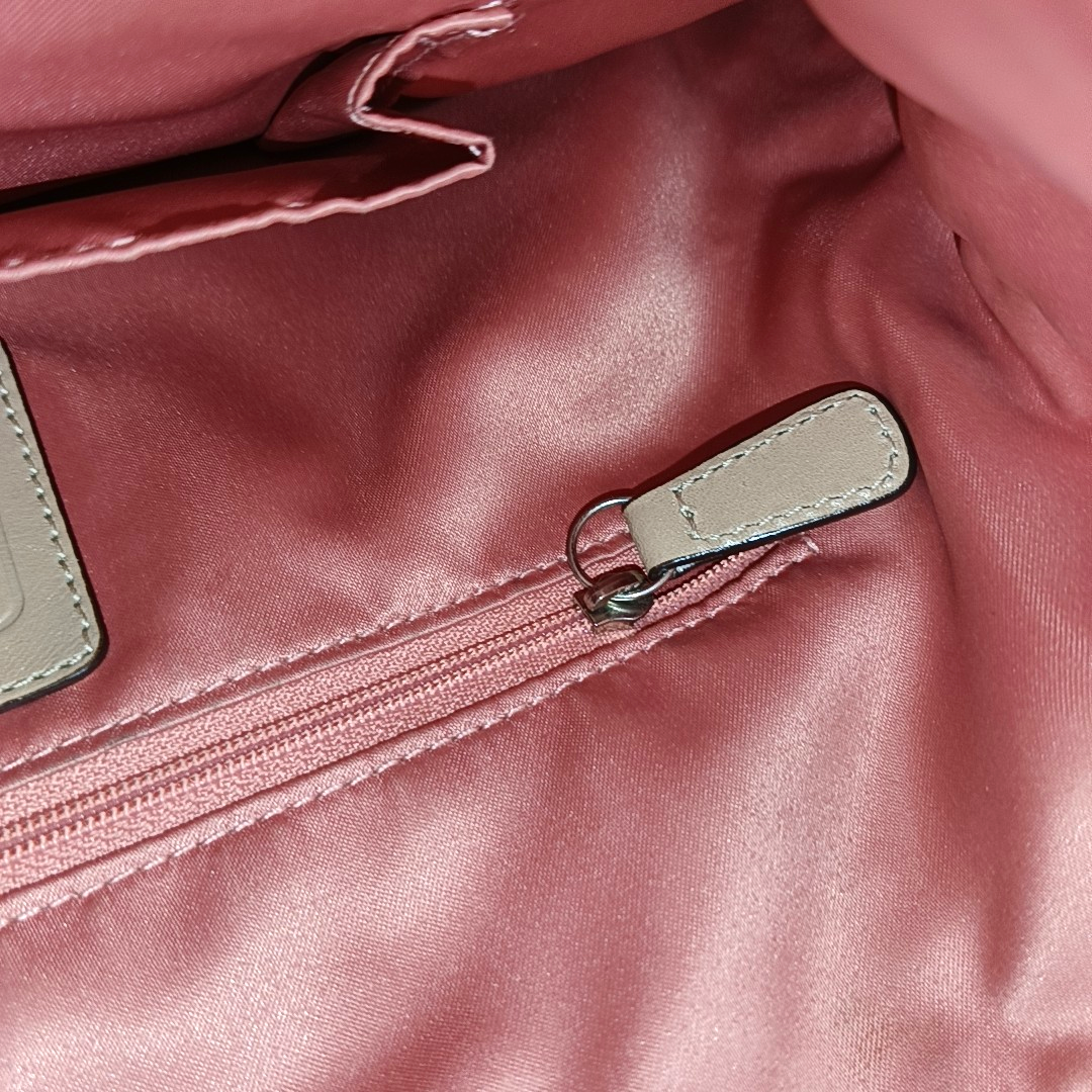 COACH Khaki Leather Single Shoulder Bag Tote Bag Crossbody Bag Silver Hardware Removable shoulder strap-(SKU)-929318439