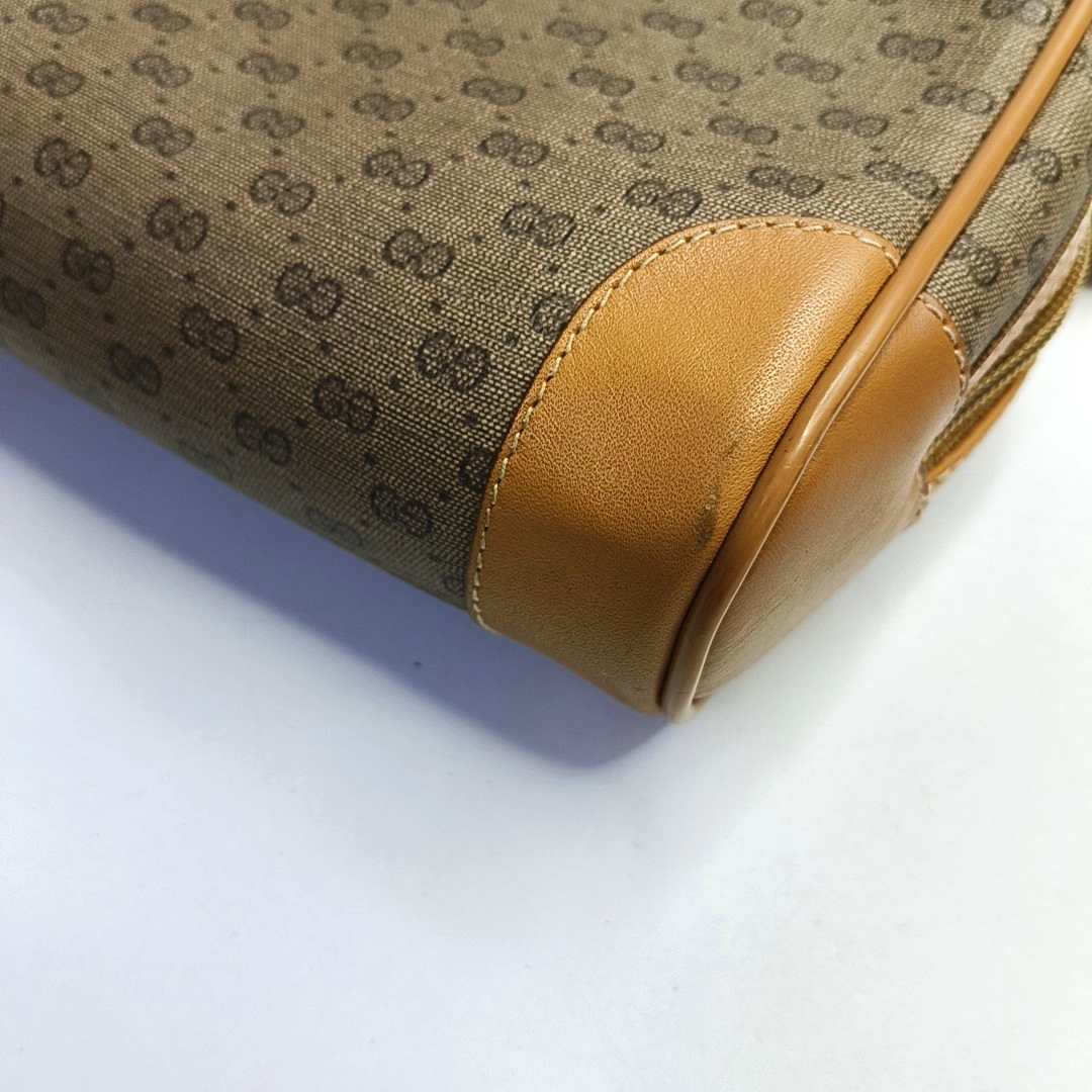 GUCCI Camera Bag Brown Coated Canvas Monogram Handbag Crossbody Single Shoulder Bag Golden hardware-(SKU)-945952111
