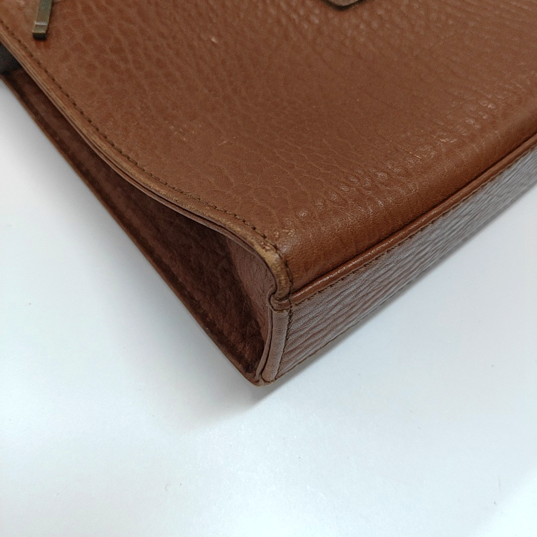 BURBERRY Caramel Leather Single Shoulder Bag Handbag Brown Hardware Removable shoulder strap-(SKU)-955601715