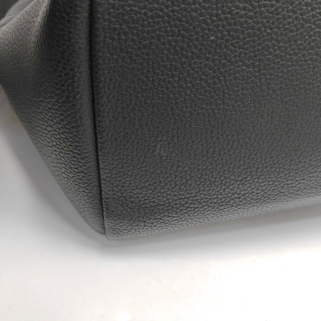 LOUIS VUITTON AEROGRAM Black Calfskin Backpack Black Hardware-(SKU)-970857178