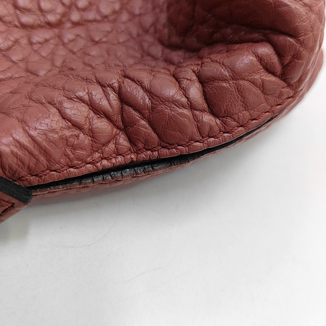 BURBERRY Pink Cowhide Embossed Crossbody Single Shoulder Bag Golden hardware Removable shoulder strap-(SKU)-939917581
