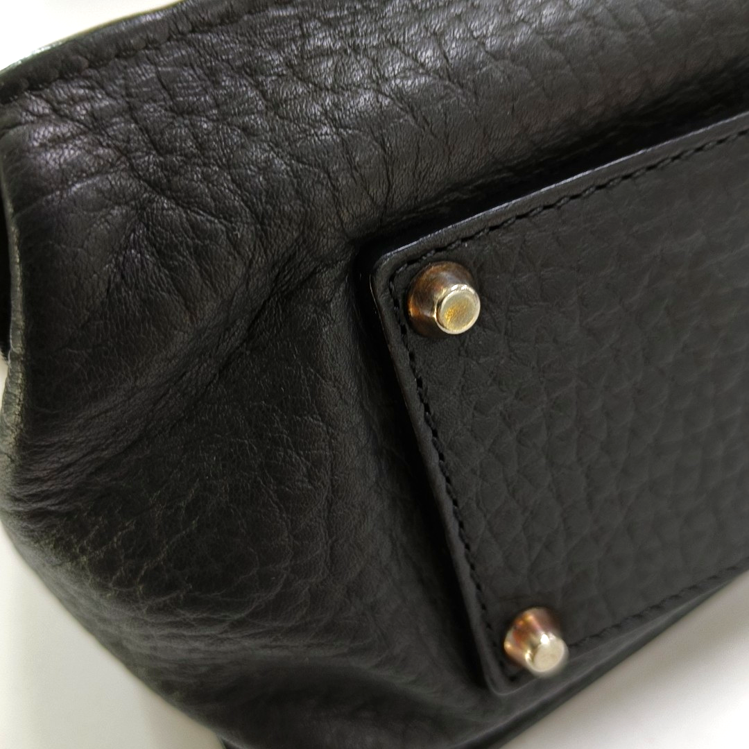 Chloé Sally Medium size Black Leather Single Shoulder Bag Golden hardware-(SKU)-947220516