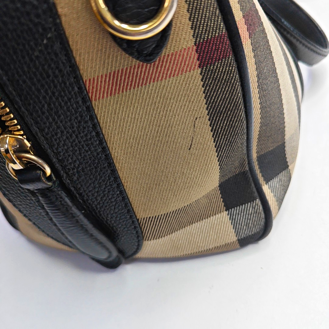 BURBERRY Alchester Multicolor Canvas Handbag Golden hardware-(SKU)-939790011