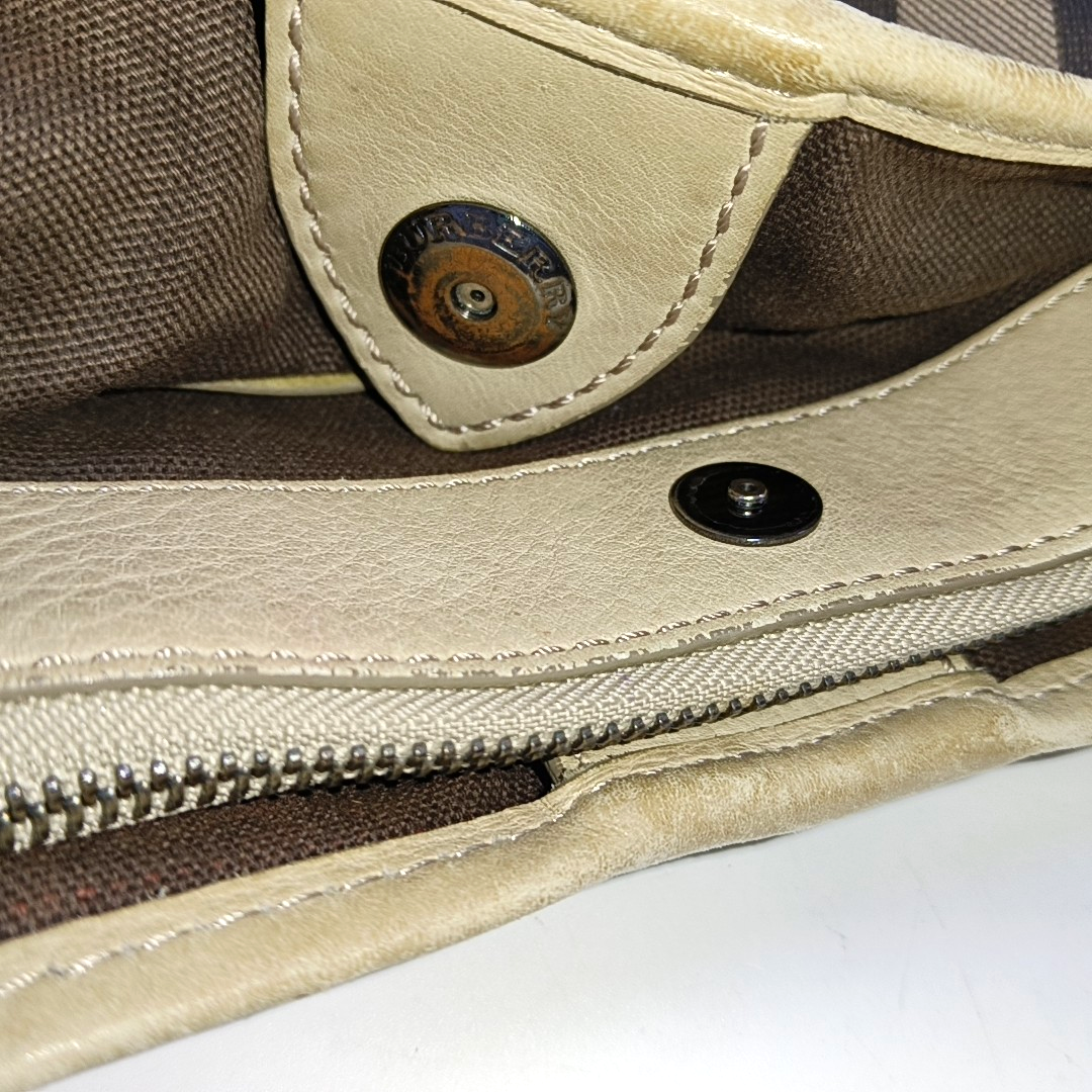 BURBERRY Tote bag Grey Coated Canvas Military Horse Pattern Shoulder Bag Ruthenium color hardware shoulder straps-(SKU)-958927473