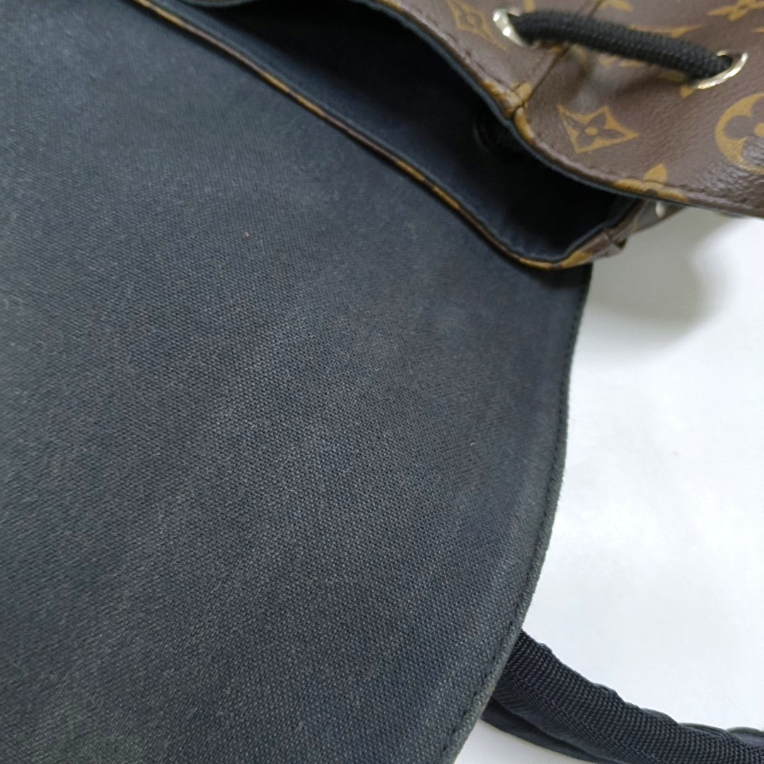LOUIS VUITTON CHRISTOPHER Small Brown Coated Canvas Monogram Backpack with Silver Hardware-(SKU)-969646194