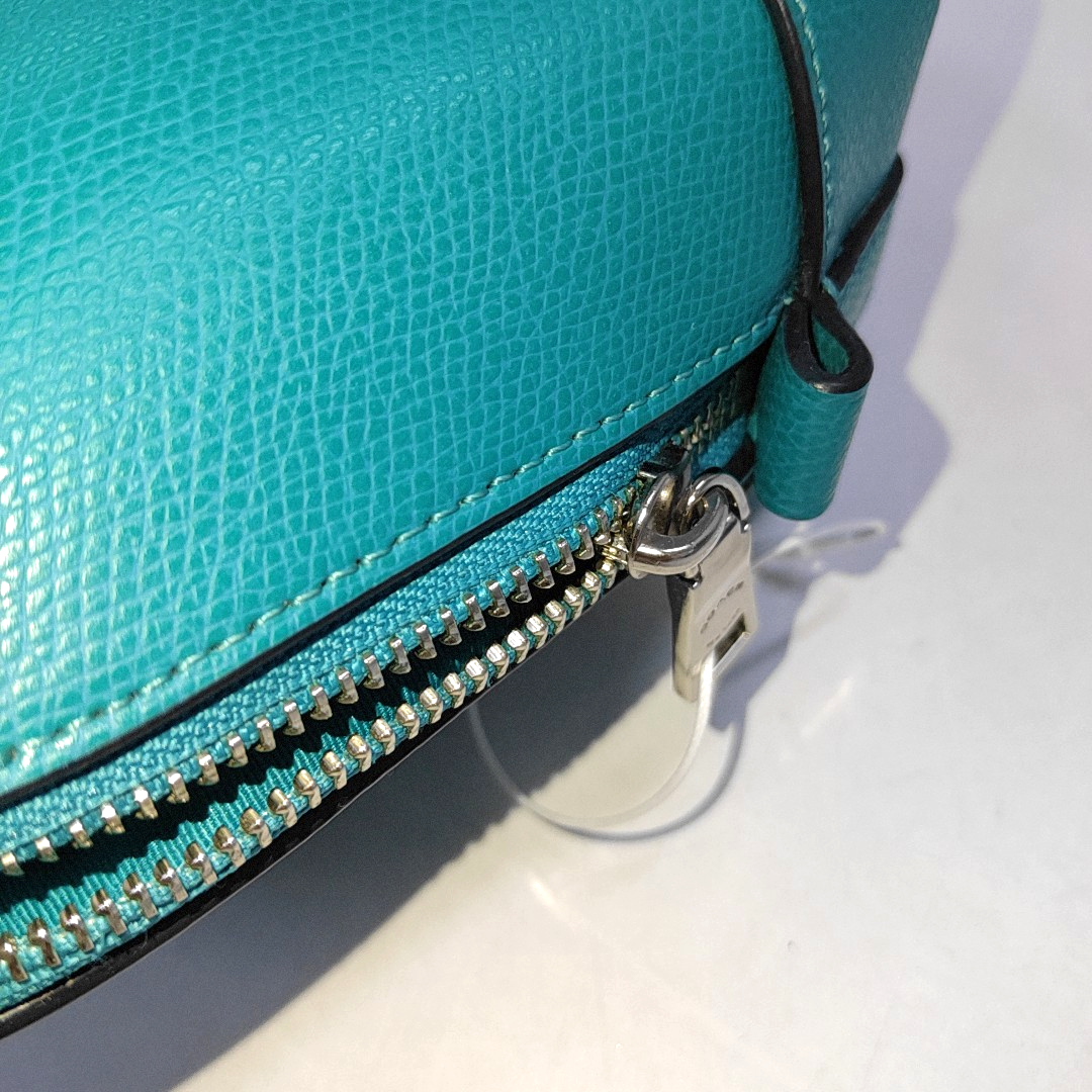 COACH SIERRA Medium size Blue Leather Crossbody Bag, Shoulder Bag, Handbag Silver Hardware Removable shoulder strap-(SKU)-942426603