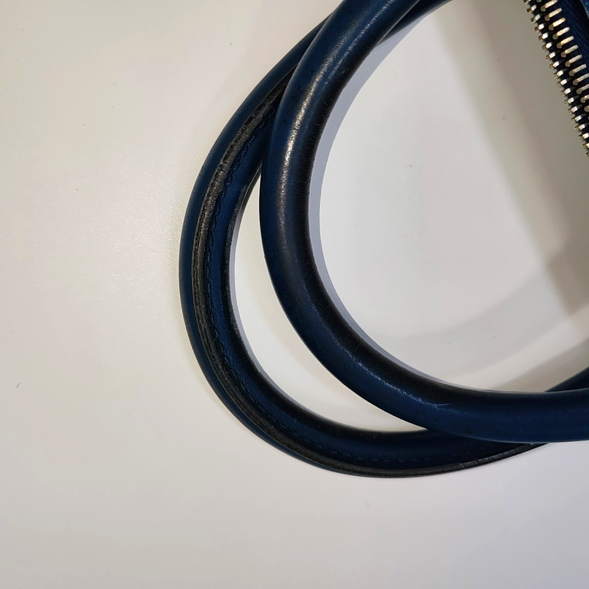 GUCCI Blue cowhide single shoulder bag Golden hardware Removable shoulder strap-(SKU)-941163649