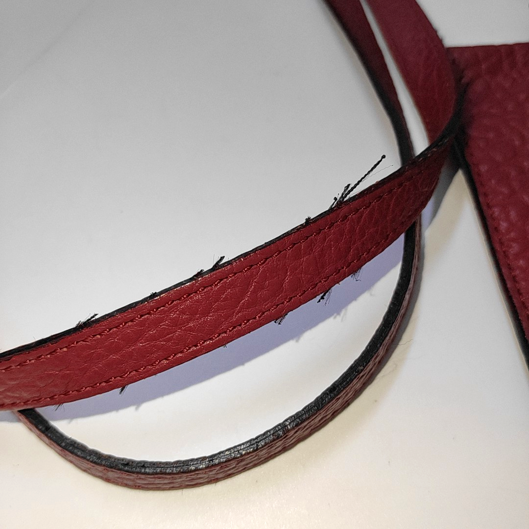 BURBERRY Tote bag Small size Red Calf Leather Crossbody Shoulder Bag Tote Golden hardware Sub-bag-(SKU)-939898736